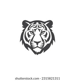 Tiger head vector logo design, icon , illustration