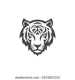 Tiger head vector logo design, icon , illustration