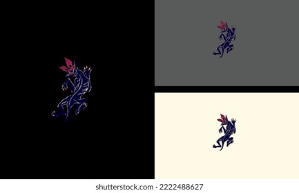 tiger with head zombie vector illustration design