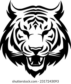 Tiger - High Quality Vector Logo - Vector illustration ideal for T-shirt graphic
