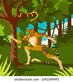 tiger hunter man