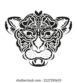 The tiger icon is black, on a white background.