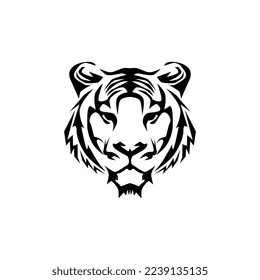 The tiger icon is black, on a white background.