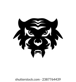 The tiger icon is black on a white background.