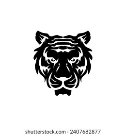 The tiger icon is black, on a white background.