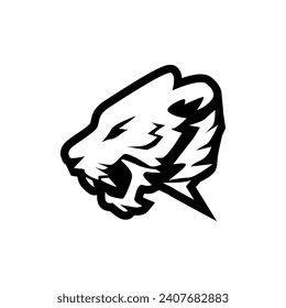 Das Tigersymbol ist schwarz auf weißem Hintergrund.
