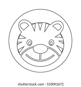 Tiger Icon illustration design
