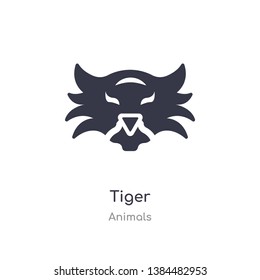 tiger icon. isolated tiger icon vector illustration from animals collection. editable sing symbol can be use for web site and mobile app
