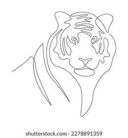 Tiger icon logo design illustration