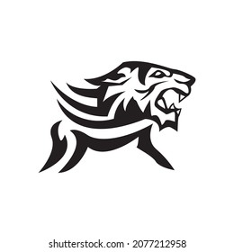 Tiger icon and symbol template illustration