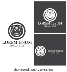 Tiger icon and symbol template illustration