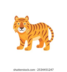 Estilo de Ilustración vectorial de icono de tigre