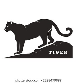 Tiger icon vector illustration template design
