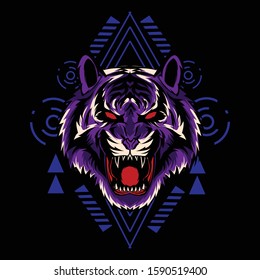 the tiger illustration available for your custom project