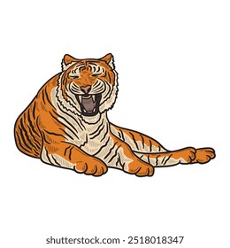 Ilustração do Tigre Colorida - Tigre 10