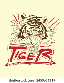 tiger illustration design for sukajan is mean japan traditional cloth or t-shirt with digital hand drawn Embroidery Men T-shirts Summer Casual Short Sleeve Hip Hop T Shirt Streetwear