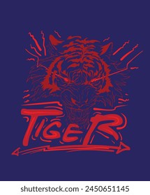 tiger illustration design for sukajan is mean japan traditional cloth or t-shirt with digital hand drawn Embroidery Men T-shirts Summer Casual Short Sleeve Hip Hop T Shirt Streetwear