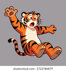 Tigre ilustración diseño Vector Plantilla