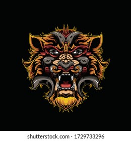 Tiger Illustration Perfect for Tshirt Design