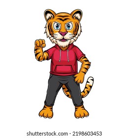 tiger illustration for sports symbol