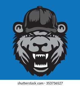 Tiger illustration, typography, t-shirt graphics, vectors