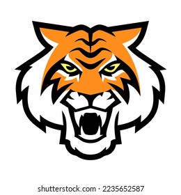 Tiger illustration for use in logos, prints and general graphics.