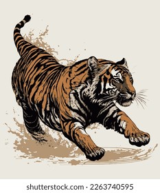 TIGER ILLUSTRATION VECTOR QUALITY HIGH