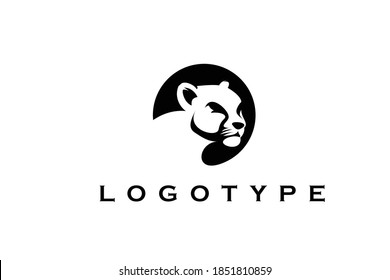 TIGER IMAGE LOGO WITH WHITE BACKGROUND COLORS