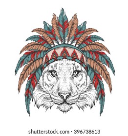 356 Indian feather crown drawing Images, Stock Photos & Vectors ...