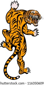Tiger Jump. Tattoo