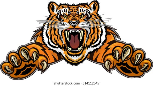 Tiger Jumping Tattoo