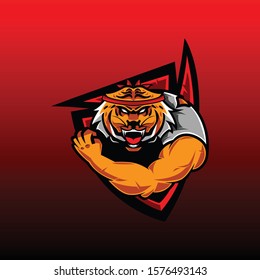 The Tiger karate logo mascot