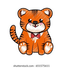 Tiger kawaii cartoon