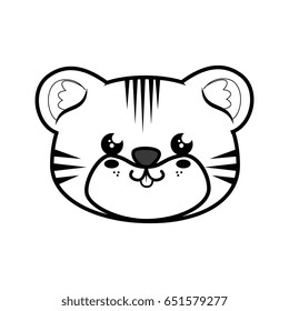 Tiger kawaii cartoon