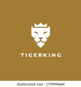 Tiger King Vector Logo Template