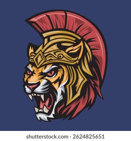 Tiger Knight logo vector for esports gamer team
