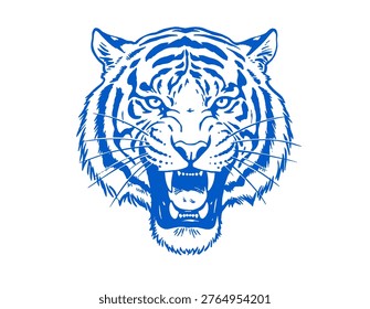 Tiger and leopard face set design. Wild and free artwork.