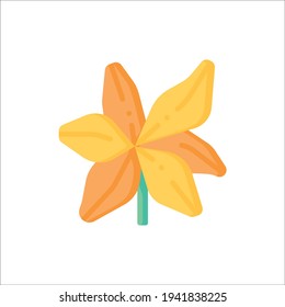 Tiger lily Flat Icon Isolated On White Background