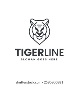 Tiger Line Art Logo Template