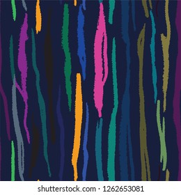 Tiger lines trendy fashion pattern seamless. Colorful design with animal fur lines. Stylish Junglre print