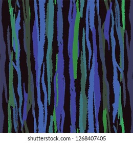 Tiger lines trendy fashion pattern seamless. Colourful design with animal fur lines. Stylish Jungle print