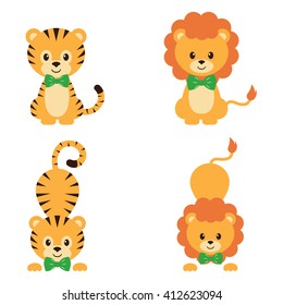 tiger and lion set