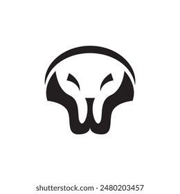 tiger lion simple logo icon design