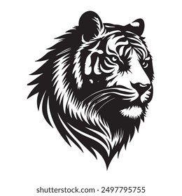 Tiger and lion vector design