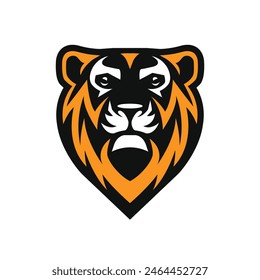 tiger logo abstract symbol vector