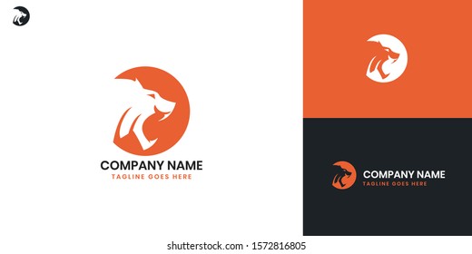 Tiger logo - All elements on this template are editable with vector software.