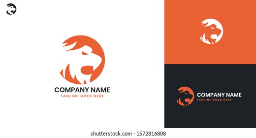 Tiger logo - All elements on this template are editable with vector software.