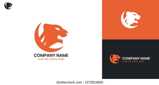 Tiger logo - All elements on this template are editable with vector software.