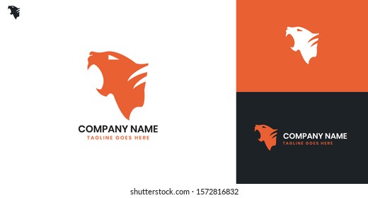 Tiger logo - All elements on this template are editable with vector software.