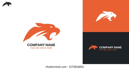 Tiger logo - All elements on this template are editable with vector software.